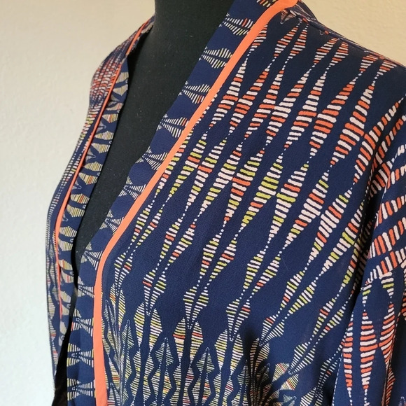 Evereve ALLISON JOY Kimono Cardigan Tribal Vibe Open Front - Picture 6 of 11